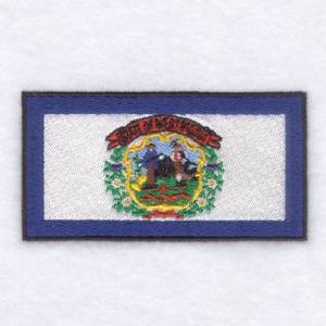 Picture of West Virginia State Flag Machine Embroidery Design