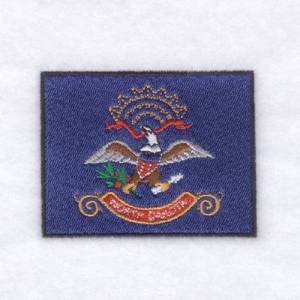 Picture of North Dakota State Flag Machine Embroidery Design