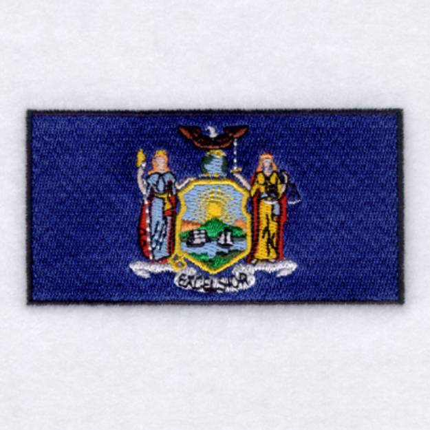 Picture of New York State Flag Machine Embroidery Design