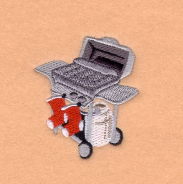 Picture of Santas Grill Machine Embroidery Design