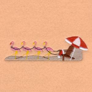 Picture of Santas Summer Sleigh Machine Embroidery Design