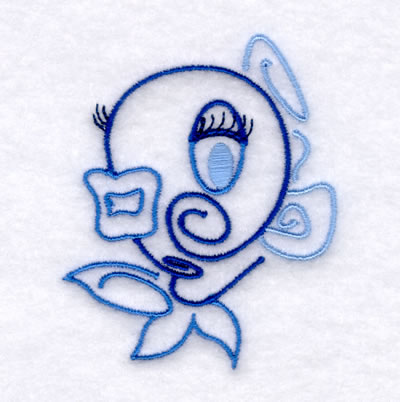 Baby Fish Swirls Machine Embroidery Design