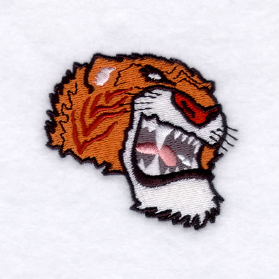 Tigers Mascot Machine Embroidery Design
