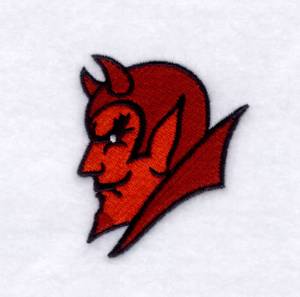 Picture of Devils Mascot Machine Embroidery Design