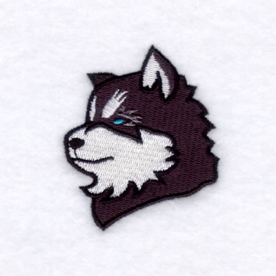 Huskies Mascot Machine Embroidery Design