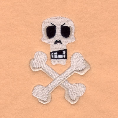 Skull & Cross Bones Machine Embroidery Design