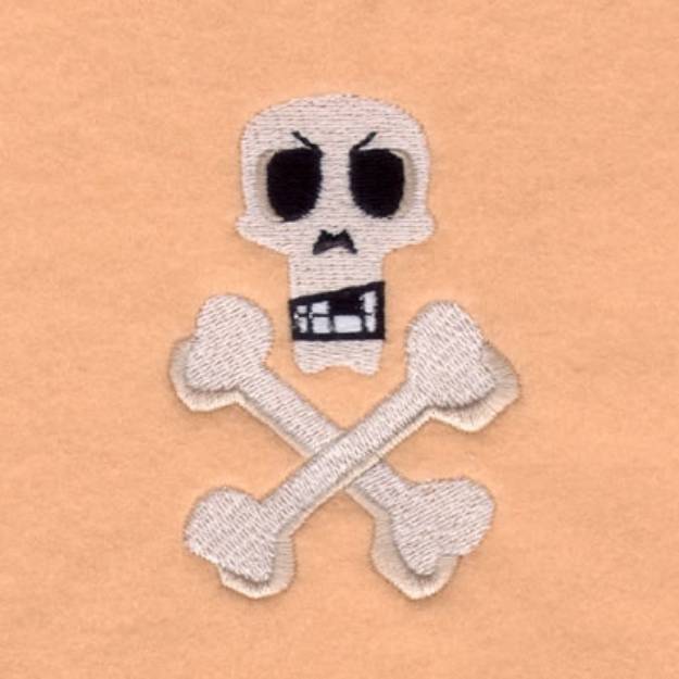 Picture of Skull & Cross Bones Machine Embroidery Design