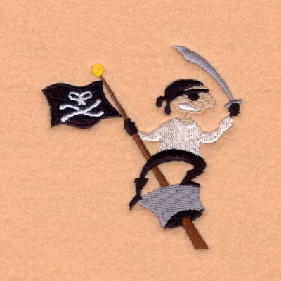 Pirate Lookout Machine Embroidery Design