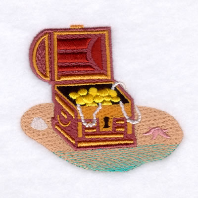 Treasure Chest Machine Embroidery Design