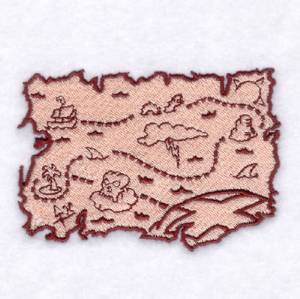 Picture of Treasure Map Machine Embroidery Design