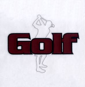 Picture of Golf #2 - Applique Machine Embroidery Design