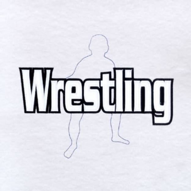 Picture of Wrestling #2 - Applique Machine Embroidery Design