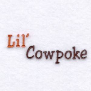 Picture of Lil Cowpoke Machine Embroidery Design