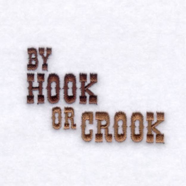 Picture of By Hook or Crook Machine Embroidery Design