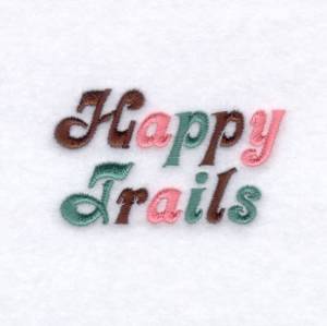 Picture of Happy Trails Machine Embroidery Design