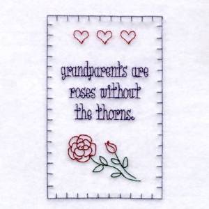 Picture of Roses without Thorns Machine Embroidery Design