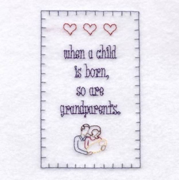 Picture of A Child is Born Machine Embroidery Design