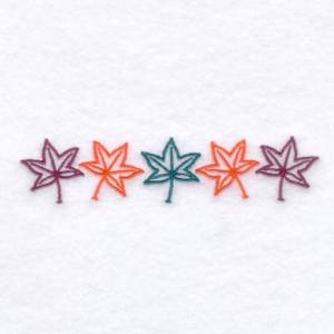 Picture of Maple Leaf Pocket Topper Machine Embroidery Design