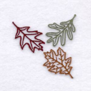 Picture of Oak Leaf Trio Machine Embroidery Design