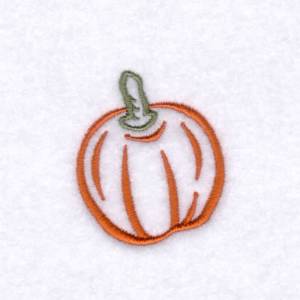 Picture of Pumpkin Outline Machine Embroidery Design
