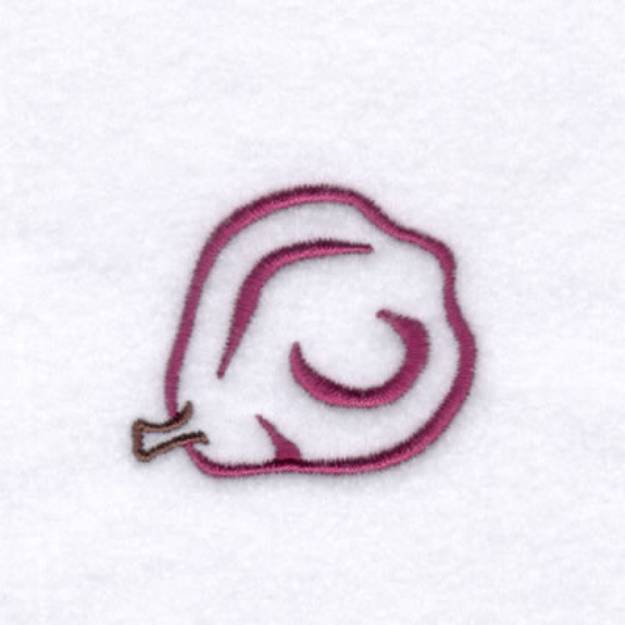 Picture of Red Pear Machine Embroidery Design