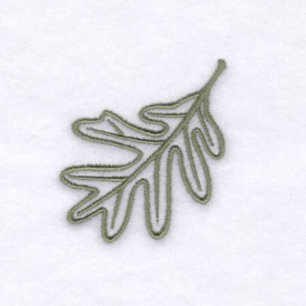 Picture of White Oak Leaf Machine Embroidery Design