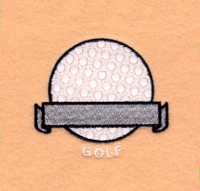 "Golf" Banner Name Drop #1 Machine Embroidery Design
