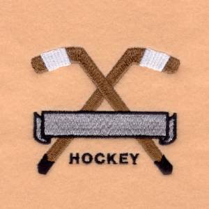 Picture of "Hockey" Banner Name Drop #1 Machine Embroidery Design