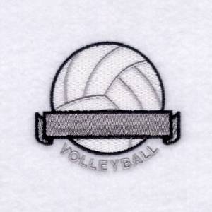 Picture of "Volleyball" Banner Name Drop #1 Machine Embroidery Design
