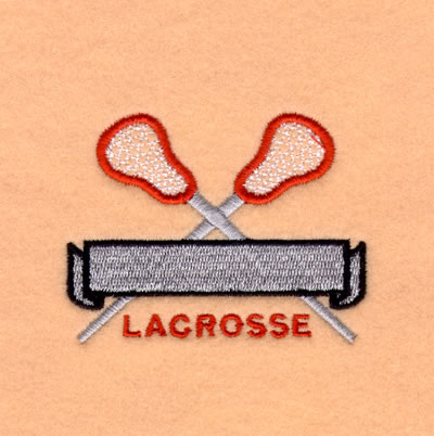 "Lacrosse" Banner Name Drop #1 Machine Embroidery Design