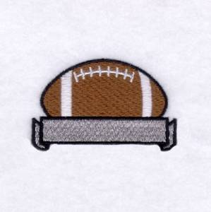 Picture of Football Banner Name Drop #2 Machine Embroidery Design