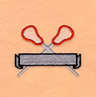 Lacrosse Banner Name Drop #2 Machine Embroidery Design