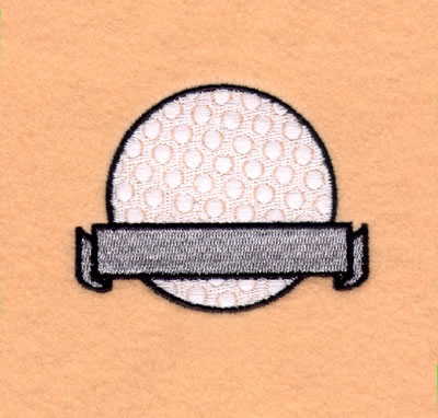 Golf Banner Name Drop #2 Machine Embroidery Design