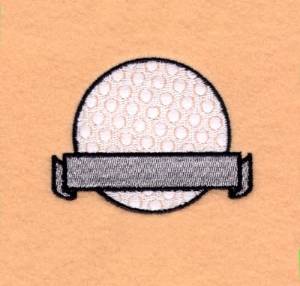 Picture of Golf Banner Name Drop #2 Machine Embroidery Design