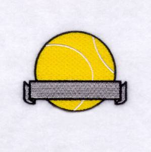 Picture of Tennis Banner Name Drop #2 Machine Embroidery Design