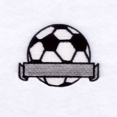 Soccer Banner Name Drop #2 Machine Embroidery Design