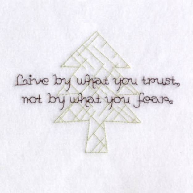 Picture of Trust Saying Machine Embroidery Design