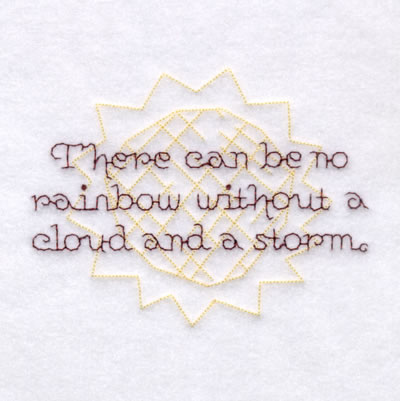 Cloud Saying Machine Embroidery Design