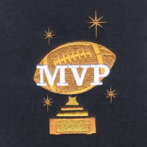Picture of Football MVP Trophy Machine Embroidery Design