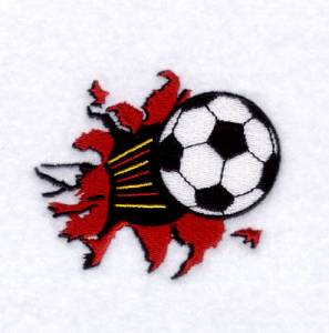 Picture of Soccer Blast Machine Embroidery Design