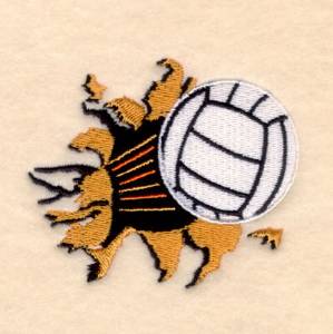 Picture of Volleyball Blast Machine Embroidery Design