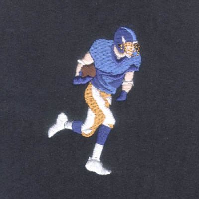 Football Player #2 Machine Embroidery Design
