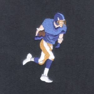 Picture of Football Player #2 Machine Embroidery Design