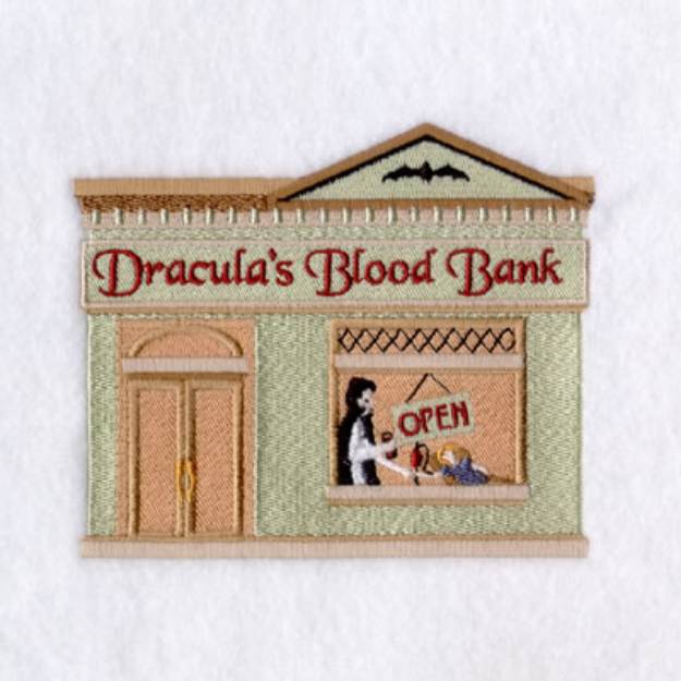 Picture of Draculas Blood Bank Machine Embroidery Design