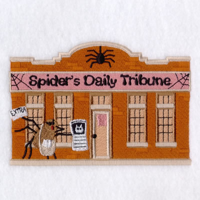 Spiders Daily Tribune Machine Embroidery Design