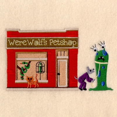 Werewolfs Petshop Machine Embroidery Design