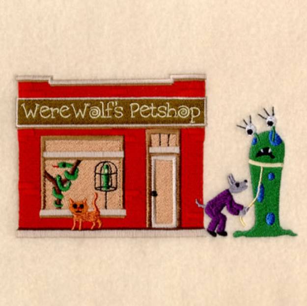 Picture of Werewolfs Petshop Machine Embroidery Design