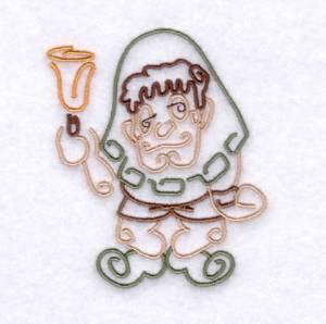 Picture of Hunchly Monster Swirls Machine Embroidery Design