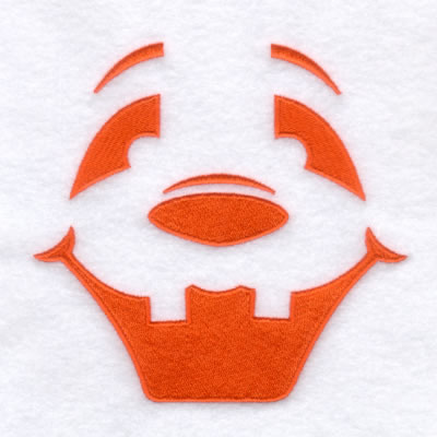 Jack-O-Lantern Face #1 Machine Embroidery Design