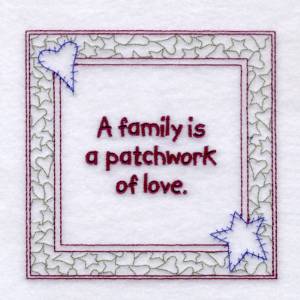 Picture of Family Saying Machine Embroidery Design
